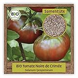 BIO Tomaten Samen alte historische Sorte Noire de Crimée russische Tomate BLACK KRIM