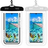 wasserdichte Handyhülle 7,2 Zoll, 2 Stück IPX8 Wasserschutzhülle Handytasche, Wasserdicht Handy Hülle Handytasche für Phone 12 Pro Max/12 Pro Max/11 Pro/XS Max/XR/7/8, Galaxy S21/S20