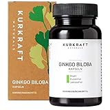 Kurkraft Ginkgo Biloba 6000 - Vergleichssieger 2021* - 365 Kapseln OHNE Trennmittel - 50:1 Extrakt - Flavonglykoside + Ginkgolid-Terpenlactone - unter 1ppm Ginkgolsäure - Veg