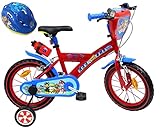 Pat' Patrouille Mädchen Velo 14' Garcon 2 Freins Pb/Bidon AR + Casque kinderfahrradkinder, Mehrfarbig, 14''