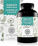 NATURE LOVE® Sango Meereskoralle - 180 Kapseln. Natürliche Quelle für Kalzium (20%) und Magnesium (10%) im körpereigenen Verhältnis von 2:1. Hochdosiert und in Deutschland p