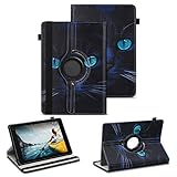 NAUC Tablet Schutzhülle kompatibel für Medion Lifetab P8502 P8513 Tablet Hülle Tasche Standfunktion 360° Drehbar Farbauswahl Cover Case Universal Schutzhülle, Farben:Motiv 5