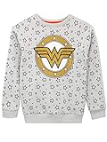 DC Comics Mädchen Wonder Woman Sweatshirt Grau 116