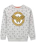 DC Comics Mädchen Wonder Woman Sweatshirt Grau 116