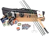 sprinton Maximumcatch Premier Fliegenrute und Avid Rolle Combo komplete 9' Fliegenfischen Outfit mit Angelausrüstung (5 wt -9' Half-Handgriff Rute 5/6 Fliegenrolle)