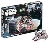 Revell Modellbausatz Star Wars Obi Wan's Jedi Starfighter im Maßstab 1:58, Level 3, originalgetreue Nachbildung mit vielen Details, einfaches Kleben und Bemalen, 03607