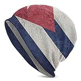 N A Kubanische Flagge Kuba Vintage Hedging Cap Unisex Classic Winter Outdoor Warm Soft Knit Mats Schw