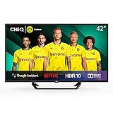 CHiQ TV 42 Zoll Full Hd Smart TV (105cm) Fernseher Rahmenlos Android TV Smart TV/Android 9.0-Google Assistent/Sprachsuche-2K FHD(1920 * 1080) | HDR10-Dolby