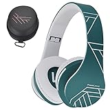 PowerLocus Bluetooth Over-Ear Kopfhörer, Kabellos Stereo Faltbare Kopfhörer Kabellose und Kabel-Kopfhörer mit Integriertem Mikrofon, Micro SD/TF, FM für Handys/iPad/Laptops & PC (Blau)