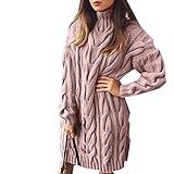 WAEKQIANG Pullover Frauen Hoher Kragen Langarm Reine Farbe Strickpullover Herbst Winter Casual Pullover Weib