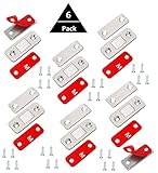YYWEi Türmagnet Selbstklebend Tür Magnet Magnetverschluss Magnetschnapper Ultra Dünn Möbelmagnet Türverschluss Schublade Selbstklebend für Schranktüren Möbel Magnetschloss(6 Stück)