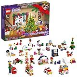 LEGO 41690 Friends Adventskalender 2021, Weihnachtsspielzeug für Jungen und Mädchen mit 5 Mikropuppen, Weihnachtskalender,