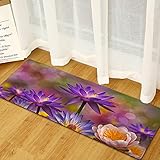 Moderne Küche Fußmatte, einfache Schlafzimmer-Wohnzimmer-Eingangsmatte, Pflanze eine Blume Badezimmer Rutschfester Teppich A3 40x120