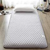 J-Kissen Thick Tatami-Boden-Matte Matratzenauflage, Tatami japanische Futon-Bett Matratze, Studentenwohnheim Matratze Kissen Gepolsterte Einzelbett Bunk (Color : D, Size : 90x190cm(35x75inch))