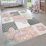 Paco Home Kinderteppich, Moderner Kinderzimmer Pastell Teppich, Niedliche 3D Tiermotive, Grösse:80x150 cm, Farbe:Mehrfarbig 3