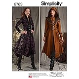 Simplicity 8769 Schnittmuster Damen Mittelalter Cosplay und Ren Faire Kostüm Mantel Gr. 34-42