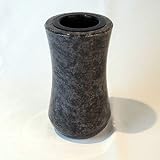 designgrab 'Atria Grabvase aus Granit Orion Blue/Coromandel/Bahama Blue, Grabmalvase Friedhofsvase Grabschmuck