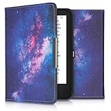 kwmobile Klapphülle kompatibel mit Tolino Shine 2 HD - Hülle eReader - Galaxie Sterne Rosa Pink Dunkelb