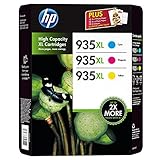 HP, 935XL Hochkapazitäts-Tintenpatrone Farbkombipack, Cyan, Magenta, Gelb