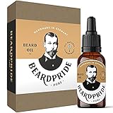 BEARDPRIDE Bartöl Herren - Pure - Das Original Bart Öl aus dem Barbershop - Unser Bartpflege Öl macht den Bart weich - 100% naturreine Öle - Beard Oil ideale Geschenk für M