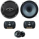 1 kit 2 Wege kompatibel mit JBL GTO609C GTO 609C 16,5 cm 6,5' 90 watt rms 270 watt max mit tieftöner hochtöner Crossover 3 ohm spl schwarz, Paar-k