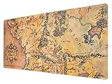 Grupo Erik XL Mauspad Der Herr der Ringe - Gaming Mousepad Mittelerde - Mauspad mit M