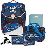 Big ORCA - Scout Alpha Schulranzen-Set 6tlg. mit Sporttasche - HEFTBOX und PLÜSCH-ORCA GRATIS DAZU