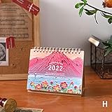 LJP Kalender Vintage Ölgemälde Coil Calendar 2022 Neue Schreibtischkalender Jahresagenda Planer Wandkalender Tischkalender (Color : H)