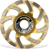 Diamant Schleiftopf 125 mm | Premium Schleifscheibe für Beton, Estrich, Naturstein, Stein uvm. | Profi Qualität mit Turbo Seg