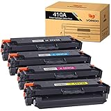 Voredo Kompatible Tonerkartusche für HP 410A CF410A CF411A CF412A CF413A zur Verwendung mit Color Laserjet Pro MFP M477fdw M477fdn M477fnw Pro M452dn M452nw M452dw Drucker (4er-Pack)