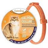 LXTDJ Beruhigungshalsband für Katzen, einstellbares Anti-Angst-Halsband für Katzen, wasserdichtes Halsband für Ihr Haustier -38cm, dauerhafte Beruhigung