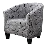 NIBESSER Sesselschoner Sesselüberwurf Sesselhusse Sesselbezug Elastisch Stretch Sofahusse Husse für Clubsessel Loungesessel Cock