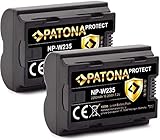 PATONA Protect V1 2X Akku NP-W235 (2250mAh) kompatibel mit Fuji Fujifilm X-T4 - mit NTC-Sensor und V1 G