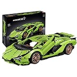 SMILOH Technik Bausteine Auto für Lamborghini Centenario, 3868 Teile 2.4G Ferngesteuertes Sportwagen Rennwagen Modell Kompatibel mit Lego Technic (Statisches Modell)