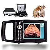 QINGQING Tragbarer B-Ultraschall-Scanner für Tiere,Veterinär-Ultraschall-Scanner-Kit,5,6-Zoll-HD-Farbbildschirm,Für Kaninchen,Esel,Schweine,Schafe,Pferde und andere T