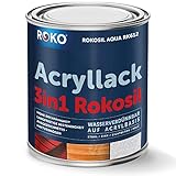 Acryl-Buntlack ROKOSIL - 0,7 Kg in Grün - Seidenmatt - Wetterfest für Außen & Innen - 3in1 Grundierung & Deckfarbe - Premium Acryllack - Lack für fast alle Oberflächen - Langlebig & Rob