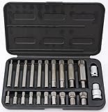 22 tlg. Bitset Bitsatz Bit Set Satz Spline XZN M4 | M5 | M6 | M8 | M9 | M10 | M12 | M14 | M16 | M18 12 Kant Vielzahn 1/2 3/8 Zoll Adap