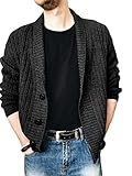 Sweaters Herren V Ausschnitt Loose Einfarbig/Zweifarbig Spleißen Strickjacke Herren Einfachheit Mode Lassig Jacke Herren Sanft Komfortabel Atmungsaktiv Sakko H