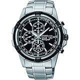 Seiko Solar Chronograph Herren-Uhr Edelstahl mit Metallband SSC147P1