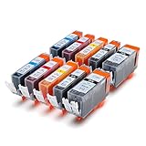 10 x Druckerpatronen kompatibel für Canon Pixma ip3600 ip4600 MP540 MP620 MP630 MP980 MP 540 620 630 980 ip 3600 4600 mit Chip