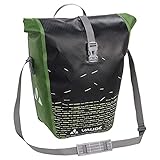 Vaude Unisex Aqua Back Print Single Hinterradtaschen, black/green, Einheitsgröß