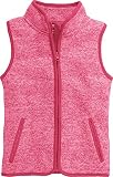 Playshoes Mädchen Strickfleece-weste mit Kontrastnähten, Oeko-tex Standard 100 Weste, Rosa (Pink 18), 86 EU