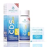 AQUARIUS pro life ® - CDSplus 100 ml - patentierte Chlordioxid Lösung I Konformität vom TÜV Rheinland bestätigt I CDL Tropfen I Chlorine Dioxide Solution I auf Wunsch aktivierbar I Das Orig