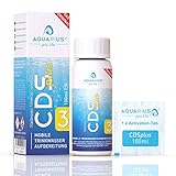 AQUARIUS pro life ® - CDSplus 100 ml - patentierte Chlordioxid Lösung I Konformität vom TÜV Rheinland bestätigt I CDL Tropfen I Chlorine Dioxide Solution I auf Wunsch aktivierbar I Das Orig