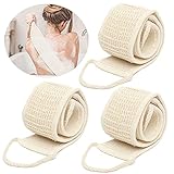 3 Stück Massagehandschuh Bath Body Brush Peeling-Badetuch Schwämme Rückenschrubber Doppelseitige Dusche Scrub Körperbürste für Peeling Körper und Gesichts Peeling Set Peeling-Gurt für Den Rück