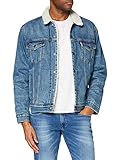 Levi's Herren Type 3 Sherpa Trucker-Jacke, Mehrfarbig (Fable Sherpa Trucker), Larg