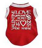 petitebelle Puppy Kleidung Hund Kleid Sie Sweet XOXO rot Baumwolle T-S