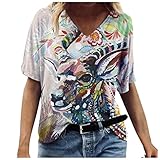 Sweatshirt Damen,T-Shirt Damen Liebe Herz Drucken T-Shirt Letter Muster Oberteile Bluse Langarm Top Basic Shirt Baumwoll Freizeit Tops Rundhals Winter Sw