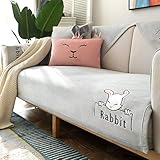 Sofabezug, modern, Plüsch, Schutzbezug für Haus für Kinder, Pets, wasserdicht, rutschfest, waschbar, Sessel, 90 x 120