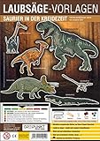 Laubsägevorlage Saurier in der Kreidezeit: Laubsägevorlage für sechs spannende Dinosaurier aus hochwertigem 3mm Pappelsp